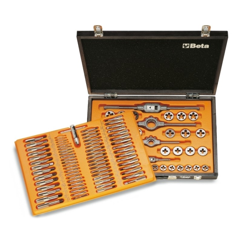 Coffret de tarauds et filières BETA 446/C110 coffret bois