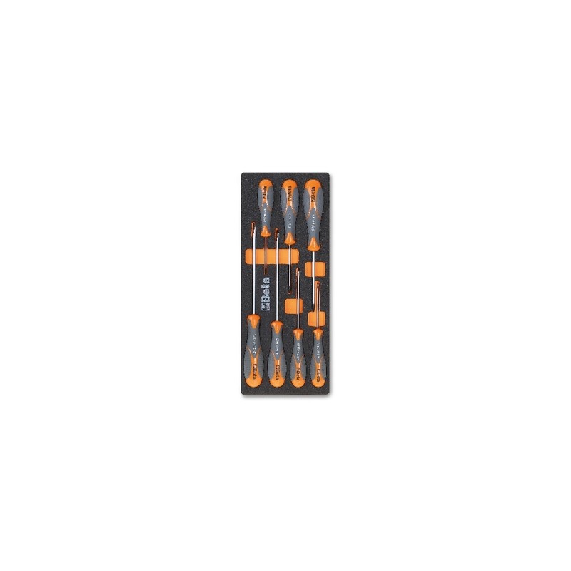 Plateau thermoformé souple BETA Série M M180 7 tournevis