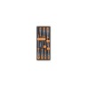 Plateau thermoformé souple BETA Série M M180 7 tournevis