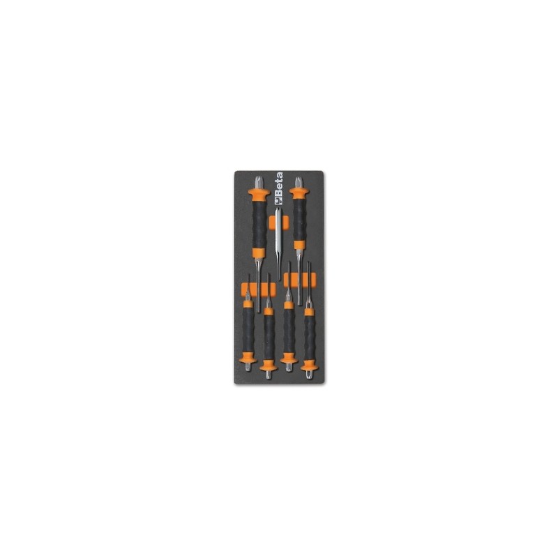 Plateau thermoformé souple BETA Série M M240 7 chasse-goupilles