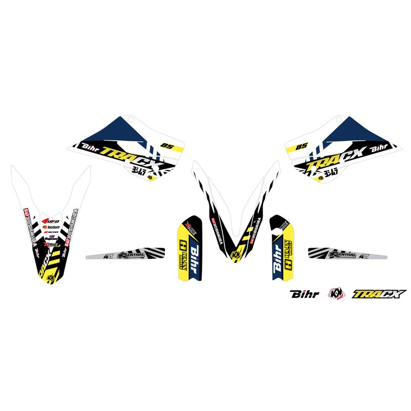 Kit déco KUTVEK Tracx blanc Husqvarna TC85