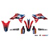 Kit déco KUTVEK Tracx rouge Honda CRF450R