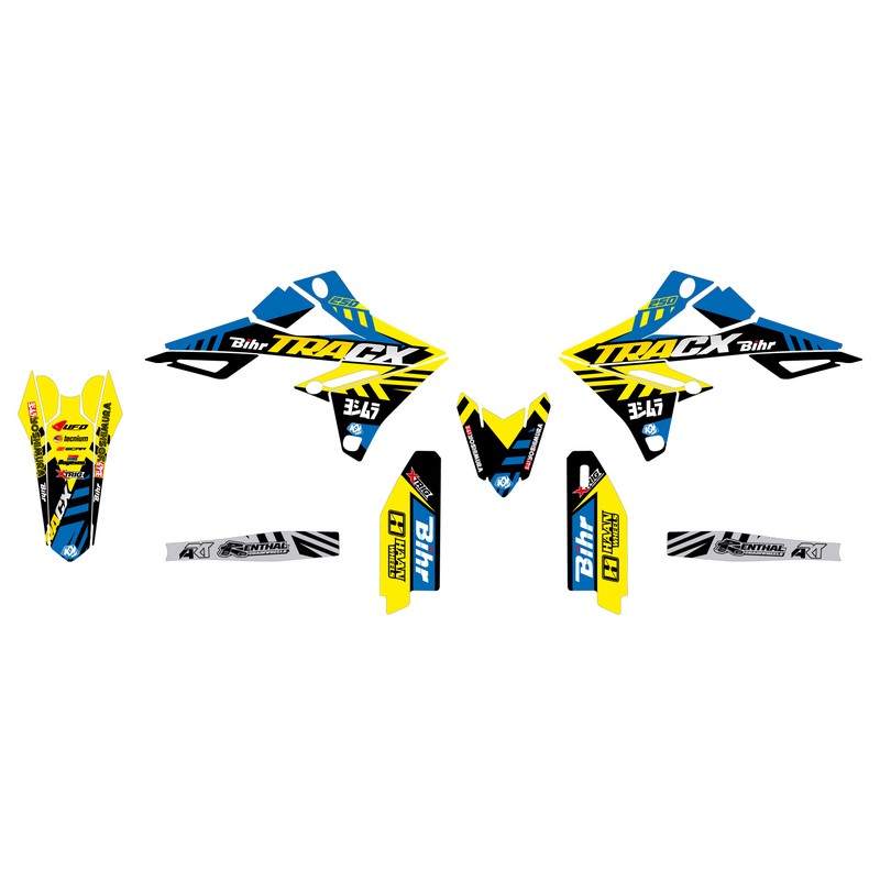 Kit déco KUTVEK Tracx jaune Suzuki RM-Z250