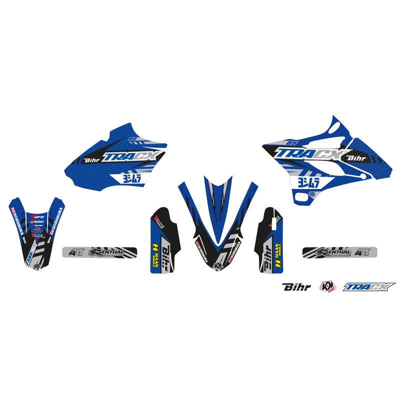 Kit déco KUTVEK Tracx bleu Yamaha YZ85
