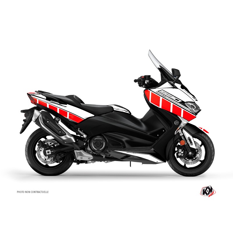 Kit déco KUTVEK Vintage rouge Yamaha T-Max 530