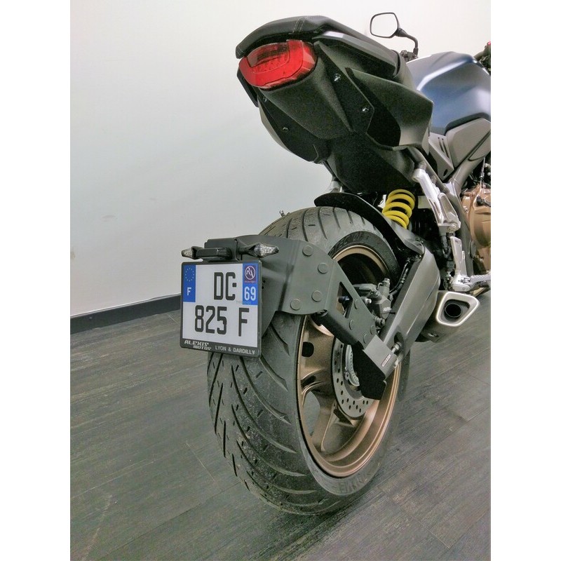 Support de plaque ACCESS DESIGN ''ras de roue'' noir Honda CB650R