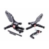 Commandes reculées ajustables GILLES TOOLING MUE2 noir Honda CBR1000RR