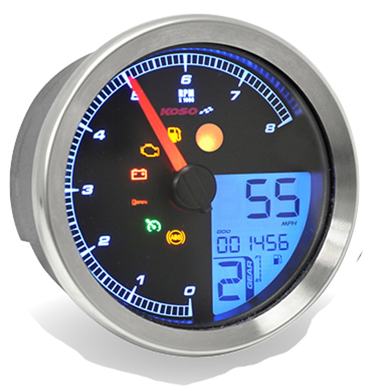 Compteur KOSO HD-01 Chrome