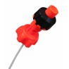 Kit accessoires bidon d'essence RACETECH remplissage rapide orange