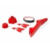 Kit accessoires bidon d'essence RACETECH rouge