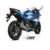 Silencieux MIVV Delta Race inox/casquette carbone Suzuki GSX250R