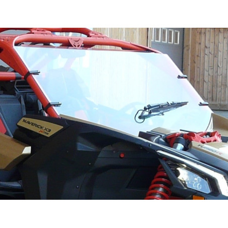 PARE BRISE CAN AM POLYCARBONATE ESSUYAGE 175° MAVERICK 1000 X3