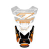 Protection de réservoir Kawasaki 4 pièces Blanc
