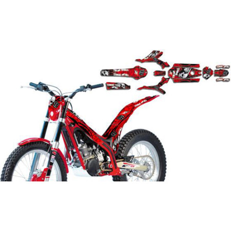 Kit Deco BlackBird Tribal Skull Gas Gas TXT Pro