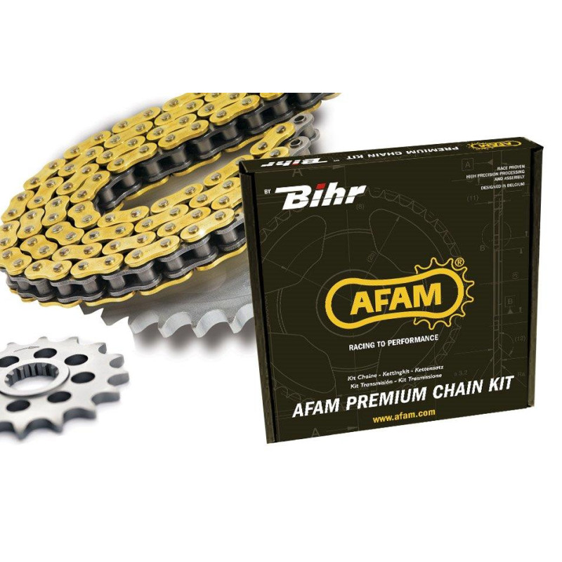 Kit chaine AFAM 520 type XRR2 (couronne standard) YAMAHA YFM250R Raptor
