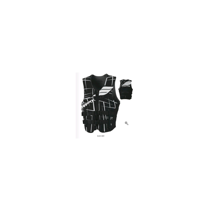 Gilet SURGE Neo Vest Slippery Noir Gris Déstockage
