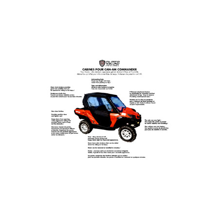 Cabine Complète Outer Armor Commander 1000 Can am