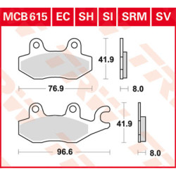 Plaquettes de Frein Avant Droit TRW Métal Fritté Maverick 1000 XXC Can-Am