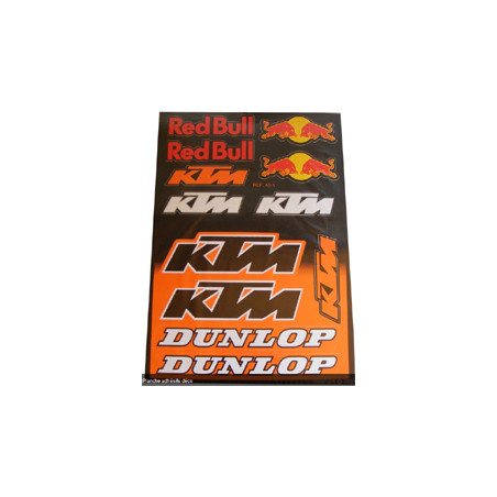 Planche adhésif déco KTM REDBULL