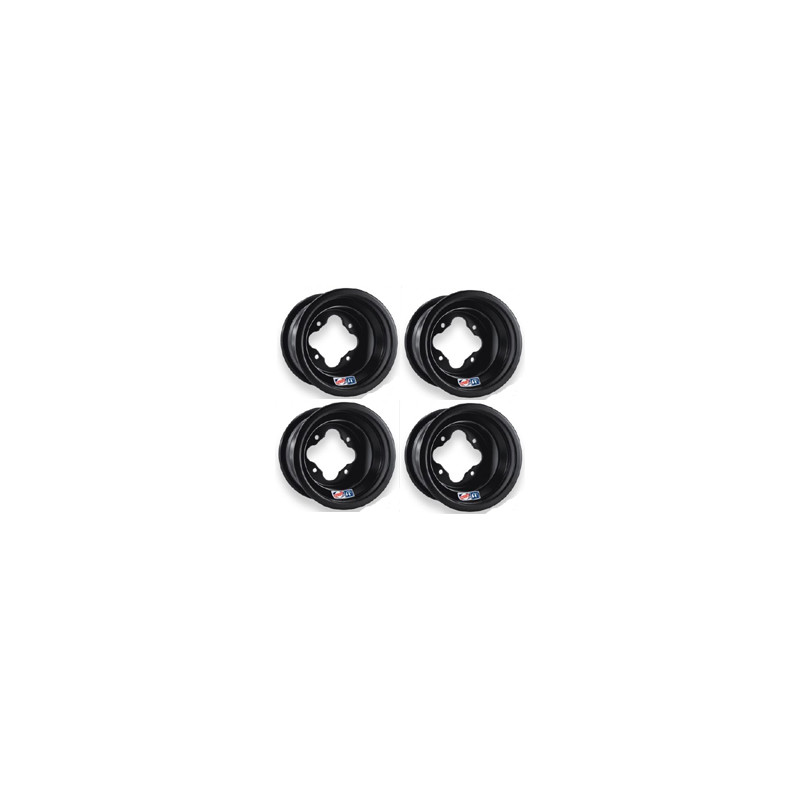 Lot de 4 Jantes Alu Douglas A5 Black Noir 10x5/ 10x8