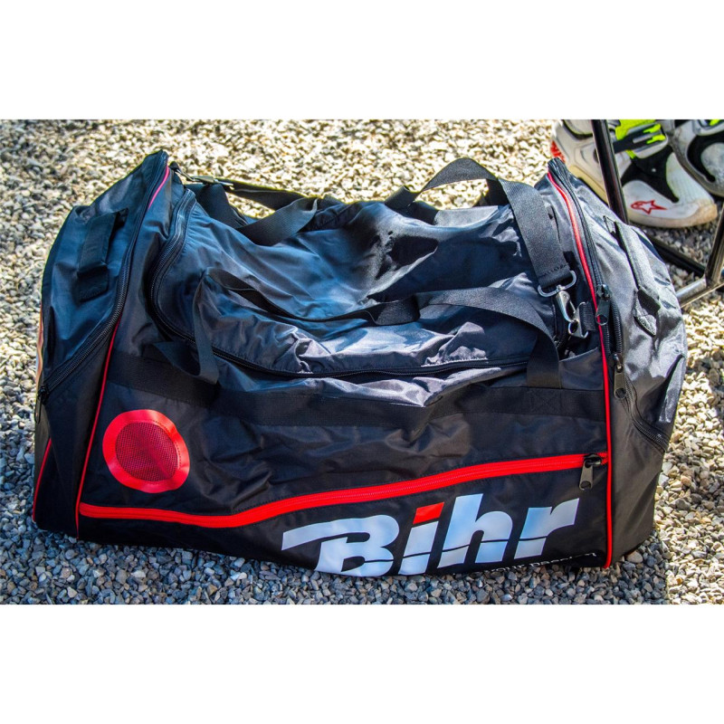 Sac de voyage BIHR grand volume 128L 80 X 40 X 40 cm Noir/Rouge