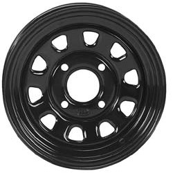Jante Acier Noire 12x7 4x137 4+3 Quad SSV