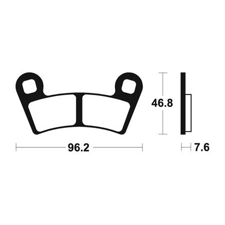 Plaquettes de Frein Avant RZR 800 Polaris Technium