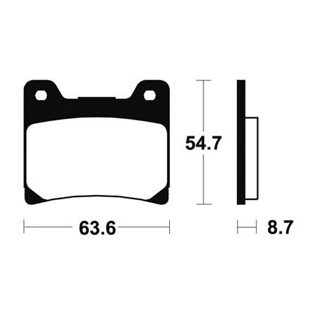 Plaquettes De Frein Mf55 Métal Fritté