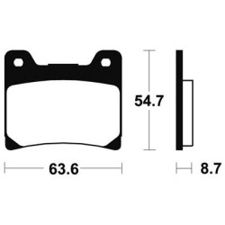 Plaquettes De Frein Mr55 Métal Fritté
