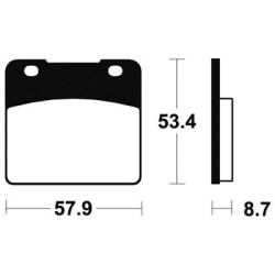 Plaquettes De Frein Mf77 Métal Fritté
