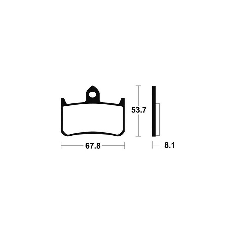 Plaquettes De Frein Mf122 Métal Fritté