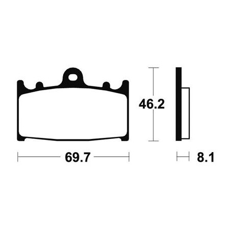 Plaquettes De Frein Mcr131 Métal Fritté Carbone