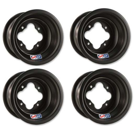 Pack 4 Jantes Aluminium Douglas A5 Black Noir 10x5/ 9x8 Can-am