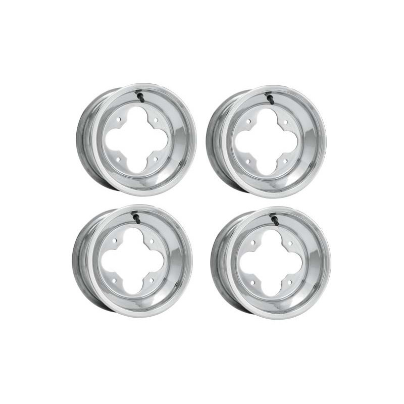 Pack 4 Jantes Aluminium Douglas A5 10x5/ 9x8 Polaris