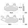 Plaquettes de frein BRAKING Off-Road métal fritté - 696CM44