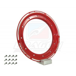 Frette Aluminium Beadlock 9 pouces ROUGE Goldspeed
