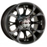 Jante Nitro Noire Chromé Douglas 12x7 4x156 4+3 Port Offert