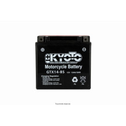 Batterie YTX14-BS sans entretien livrée avec pack acide