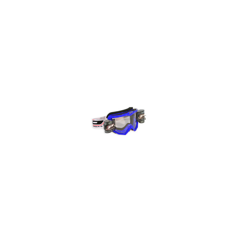 Masque Cross Enduro Progrip 3208 roll off Bleu