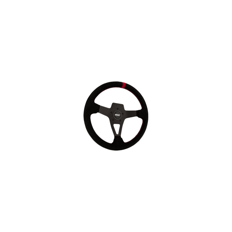 Volant Suede Noir Rouge Grant