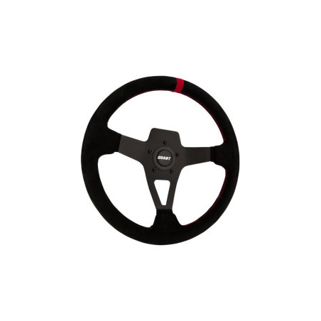 Volant Suede Noir Rouge Grant