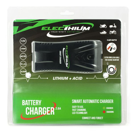 Chargeur Batterie Moto Quad Scooter Pour batterie Lithium & Acide
