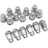 Lot de 16 écrous Chrome Conique 60° 12x1.25