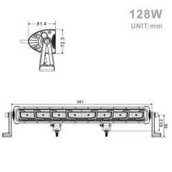 Projecteur Rectangulaire LED 128W 10500 Lumen Epistar LED 56cm