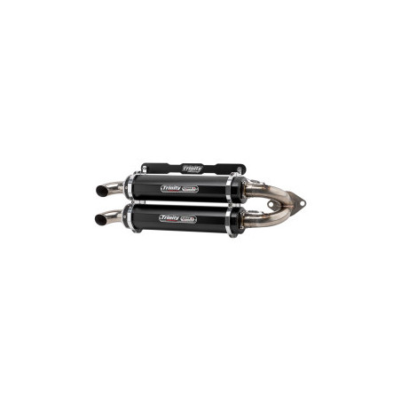 Double Silencieux Trinity Racing Noir Stage 5 Double RS1 1000 Polaris RZR RS1