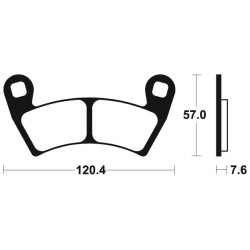 Plaquettes de Frein Métal Fritté Avant RZR 900 XP Polaris
