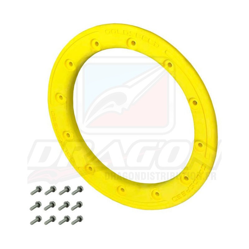 Frette PHD et Visserie Beadlock 8 pouces Jaune Goldspeed