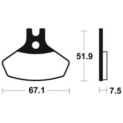 Plaquettes De Frein Avant Métal Fritté DS 450 Can-am