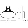 Plaquettes De Frein Avant Métal Fritté DS 450 Can-am