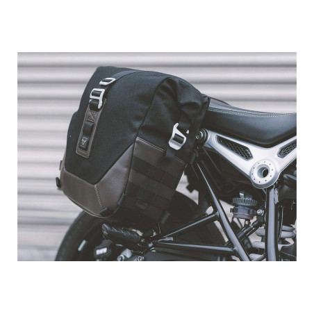 Set sacoches latérales et supports Black Edition BMW R nineT Racer (16-) Legend Gear SW MOTECH